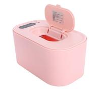 FILFEEL Calentador de Toallitas para Bebés, Calentador Superior Portátil de Toallitas con Mecanismo de Retorno Automático y Tapa Desmontable, para la Mayoría de Estándar hasta 80 (PINK)