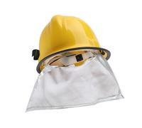 FILFEEL Casco de bombero con lámina de aluminio ignífuga, carcasa de ABS reforzada, perilla en la cabeza, cara completa para operaciones