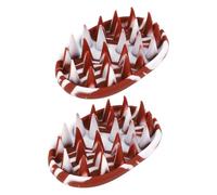 FILFEEL Cepillo de champú para Fregar el Cabello con Dientes Elásticos Anchos y Largos para una Limpieza Profunda y Relajante Masaje del Cuero Cabelludo Material de Silicona Marrón