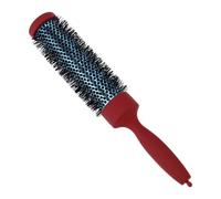 FILFEEL Cepillo Redondo de Aluminio de 43mm con Agujeros de Circulación de Aire, Dientes Elásticos Resistentes Al Calor, de Madera Maciza for Rizado y Peinado del Cabello