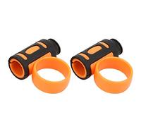 FILFEEL Clamp/Holder de Control de Baterista para Baquetas, Controlador de Dedo Deslizante y Herramienta Giratoria para Principiantes (negro y naranja)
