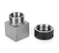 FILFEEL Collet Chuck, Bloque Collet ER32 y Soporte de Pieza de Trabajo Hexadecimal, Bloque de ER-32, para la Máquina de Corte de Grabado CNC Tornle (#2)