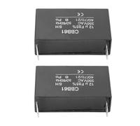 FILFEEL Condensador Generador CBB61 12UF ±5% AC350V Condensador de Arranque del Generador de Gasolina para Reemplazo del Motor del Ventilador - Paquete de 2