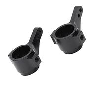 FILFEEL Copas de Dirección de Aleación de Aluminio para Coches /10 RC, Piezas de Repuesto Compatibles con CC01, TA02, TA03, Color Plateado, 2 uds. (Black)