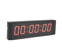 FILFEEL Cronómetro LED de, Pantalla Roja de 6 Dígitos 0.5 Pulgadas, Cuenta