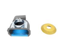 FILFEEL Cubierta para Amoladora Angular para Amoladoras de 100 Mm y 115 Mm - Accesorio Colector PA66 con Profundidad de Ranurado de 9, Cepillo y Tubo Curvo Compatible con Aspiradora - Accesorio