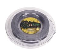 FILFEEL Cuerda de Raqueta de Tenis de Poliéster de 0,25 Mm con Patrón de Doble canalé para - 200 M Gris Plateado (Gris-Plata)