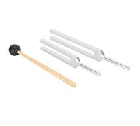 FILFEEL Diapasón C256HZ Juego de Diapasones 512HZ Diapasones de Prueba de Nervios de Aleación de Aluminio con Martillo de Madera para Enseñanza de Sensibilidad a la Vibración