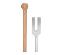 FILFEEL Diapasón de 4096 Hz Herramienta de Curación de Sonido de Aleación de Aluminio para Fisioterapia de Yoga SPA con Martillo de Madera Experimento de Física Enseñanza Comprobación de