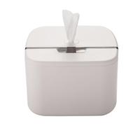 FILFEEL Dispensador de Montaje en Pared con Cerradura y Ventana de Visualización Transparente - Portarrollos de Toalla ABS para Baño, Oficina, Hotel - Incluye Cinta Adhesiva + Kit de Hardware (White)