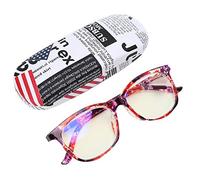 FILFEEL Gafas de lectura con bloqueo de luz azul, gafas para presbicia, monturas de anteojos cuadradas de moda para hombres y mujeres con caja de almacenamiento(+250)