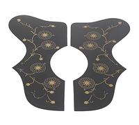 FILFEEL Guardia de Guitarra Acústica Guardia, Pick Anti Scratch Guard Plate Contiene Dos Protectores de Guitarra con Patrones Delicados para Evitar Rasguños en la Guitarra Debido a las (BLACK)