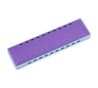 FILFEEL Harmónica para Niños, 10 Hoyos Material de Resina de Armónica Jazz Armónica Tono Bueno para Principiantes y Niños (purple)
