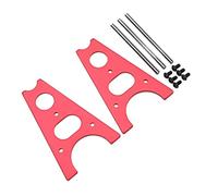 FILFEEL Herramienta de Elevación de Coche Universal RC Soporte de Reparación de Aluminio para Vehículos Modelo/8/10 Rojo (Rojo)
