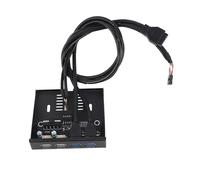 FILFEEL Hub USB 3.0 con Panel Frontal de 3,5 Pulgadas - Adaptador Interno de 4 Puertos de Alta Velocidad para Bahía de Disquete de Escritorio de PC