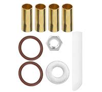 FILFEEL Juego de 9 Ejes de Extremo de Leva Doble, Casilleros de Eje de Brazo Basculante de Metal con 4 Bujes Cónicos de Latón, 2 Juntas Tóricas, Herramienta de Centrado de Tuerca de