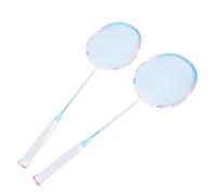 FILFEEL Juego de Raquetas de Bádminton de Compuesto de Carbono para Adultos: 2 Raquetas de Alto Rendimiento con Punto Dulce Ampliado y Agarre Ergonómico de PU + Bolsa de Almacenamiento para