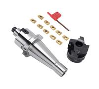 FILFEEL Juego de Soporte para Fresa Frontal NT40-FMB22 con Fresa Frontal 400R-50-22 y 10 Piezas de Insertos de Carburo APMT1604 - Herramientas de Fresado CNC de para Fresado Escalonado de
