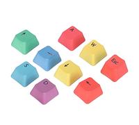 FILFEEL Juego de Teclas PBT para Teclado Mecánico, 9 Teclas Ergonómicas Coloridas para Personalización y Experiencia de Escritura Mejorada