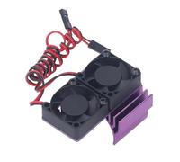 FILFEEL Juego de Ventilador de Disipador de Calor High RC para Coches /10: Refrigeración Eficaz para Slash, Rustler, Stampede, Hoss, Velineon (PURPLE)
