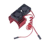 FILFEEL Juego de Ventilador de Disipador de Calor High RC para Coches /10: Refrigeración Eficaz para Slash, Rustler, Stampede, Hoss, Velineon (rojo)