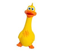 FILFEEL Juguete de Pollo de Látex para Morder, Juguetes Interactivos para Perros Chirriantes de Dibujos Animados para Jugar en Interiores y Exteriores (Yellow)