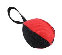 FILFEEL Juguete Interactivo de Fútbol para Perros de Razas Grandes: Tira y Afloja para Aliviar la Ansiedad de Pastores Alemanes y Malinois (Negro Rojo)