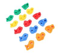 FILFEEL Kit de Agarre de Pared para Escalar Rocas para Niños - 25 Piezas de Soportes de Escalada de PE Multicolor para Patios de Juegos Interiores y Exteriores - Resistente a la Intemperie,