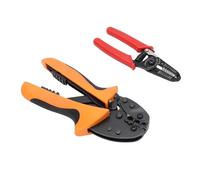FILFEEL Kit de Herramientas de Prensado y Pelacables Multifunción Profesional con 4 Troqueles de Prensado, Alicates de Trinquete de Acero 45# de Alta Resistencia para Cableado Eléctrico, Reparación