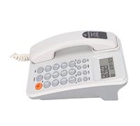 FILFEEL KXT2027CID Teléfono con Cable con Volumen e Identificador de Llamadas para Oficina y Hotel - Solución Confiable de Línea Fija Fija (White)