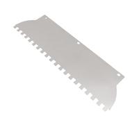 FILFEEL Llana Dentada de Acero Inoxidable, 110mm Ancho, Muescas 10x10mm,