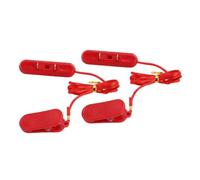 FILFEEL Llave para Cinta de Correr: Dispositivo de Parada de Emergencia Universal para Máquina de Correr, Punta Doble Ovalada Plana de 2.60 X 0.67 Pulgadas, Construcción de ABS, Kit de Reemplazo de 2