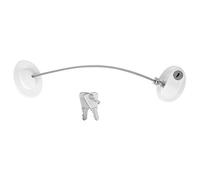 FILFEEL Locas de Gabinete a Prueba de Niños, 2 Longitudes de Longitud de Longitud de 20 Cm Cerraduras de Gabinete de Narcotraje con Cable de Acero Inoxidable Líneas Lisas que Se Doblan (WHITE)