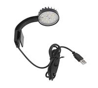 FILFEEL Luz de Pescado LED, Múltiples Múltiples Brillo, Ahorro de Energía, Espectro Completo de la Lámpara de de Acuario LED 5W Negro para la Lámpara de Paisaje del Acuario, Operación