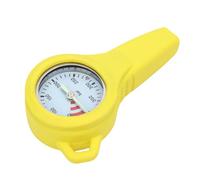 FILFEEL Medidor de Presión de Buceo de Metal con Esfera Blanca Nocturna - Manómetro de Buceo Sumergible de Acero Inoxidable y Cobre para Montaje en BCD - Medidor Mecánico Preciso de 0 a 300 Bar -