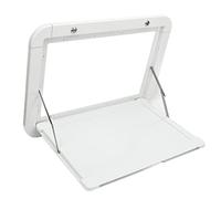 FILFEEL Mesa Plegable para Vehículos Recreativos, Aleación de Aluminio, Capacidad de Carga de 20kg, Mesa de Comedor de Exterior Montada Lateral para Cubierta de Barco, MPV y Camping