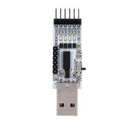 FILFEEL Módulo Convertidor Serie CH343G USB a TTL - Adaptador USB 2.0 a TTL con Lógica Conmutable de 3,3 V/5 V, Velocidad de Baudios de 50 BPS a Mbps, LED PWR/TXD/RXD/RTS/CTS, Compatible con