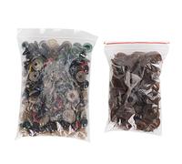 FILFEEL Ojos de Plástico de con Arandelas para Muñecas, Osos de Peluche y Manualidades de Títeres - Juego de 100 Piezas (plastico 2)