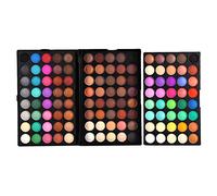 Filfeel - Paleta de sombra de ojos, 120 colores profesional Shimmer mate ojos maquillaje polvo impermeable cosmético set kit herramienta