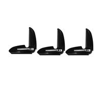 FILFEEL Peine de Bolsillo Plegable de 3 Piezas para Hombres, Peine de Viaje Portátil de Dientes Finos de Primera Calidad, Herramienta de Aseo para el Cuidado de la Barba y el Bigote,