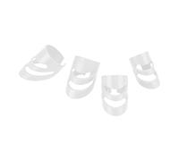 FILFEEL Picks de Dedo de Guitarra de 4pcs, Material de Resina de Polioximetileno de la Punta de los Dedos Aplicado en la Guitarra Eléctrica, Guitarra Acústica, bajo, Banjo, Ukulele, etc. (WHITE)
