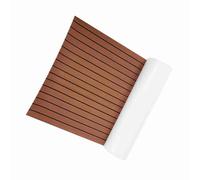 FILFEEL Pisos de Bote, Accesorios de Bote de 1 por Ciento Pisos de Madera con Diseño de Material de Teca EVA para Yates, Automóviles y Otras Decoraciones (Marron Oscuro)