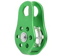 FILFEEL Polea de Escalada Pequeña de Aluminio de 20KN con Diseño Eficiente para Aventuras Al Aire y Trabajos Aéreos (GREEN)