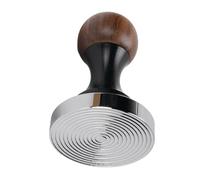 FILFEEL Prensa de café Profesional con de Madera de Nogal y Base Roscada de Acero Inoxidable de 50 Mm para una Manipulación consistente: Ergonómica, de Fácil Calidad (53 mm/2,09 pulgadas)
