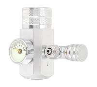 FILFEEL Regulador de CO2 para Acuarios con Pantalla Grande de Calibre único | de CO2 de Aleación de Aluminio Premium para el Crecimiento de Plantas (Medidor Individual pequeño g5/8 sin medidor de)