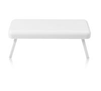 FILFEEL Reposabrazos para Uñas con Espacio Hueco para Sujetar la Luz de Curado, Soporte Ergonómico para Reposamanos para Mesa de Manicura, Estación de Trabajo de Salón (WHITE)