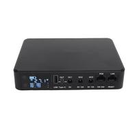 FILFEEL Respaldo de Batería UPS: Fuente de Alimentación Ininterrumpida de 10400 MAh con Pantalla HD, Soporte de Salida Dual, PoE 15 V/24 V y CC 5 V/9 V/12 V para Enrutador, Módem, Cámara de