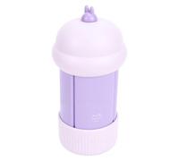 FILFEEL Set de Botellas de Viaje 4 en 1, Recipientes de Tocador Estancos de TPR PE de 60ml para champú y Gel de Ducha con Estuche Morado