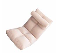 FILFEEL Silla para Dormitorio, Silla Reclinable Cómoda con un Marco de Metal Pesado 8 Cuadrículas para Adultos (Pink)