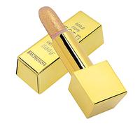 FILFEEL Sparkle Lipstick Gold Bar Design Maquillaje de Lápiz Labial de Larga Duración 3,5 G para Fiestas (Lápiz labial dorado 1# versión extranjera)